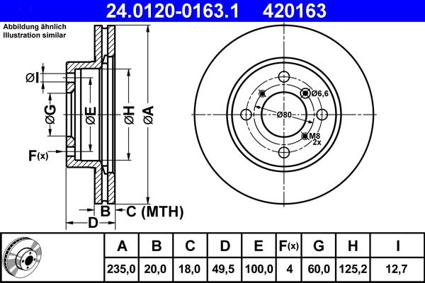 ATE 24.0120-0163.1 - Disque de frein cwaw.fr