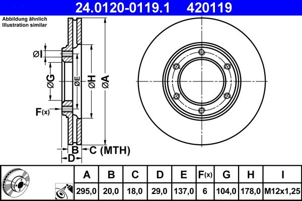 ATE 24.0120-0119.1 - Disque de frein cwaw.fr