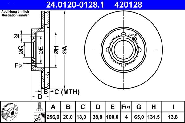 ATE 24.0120-0128.1 - Disque de frein cwaw.fr