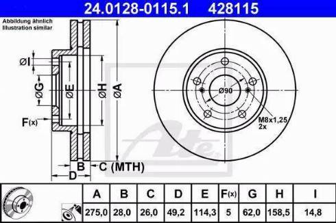 Alpha Brakes HTP-TY-128 - Disque de frein cwaw.fr