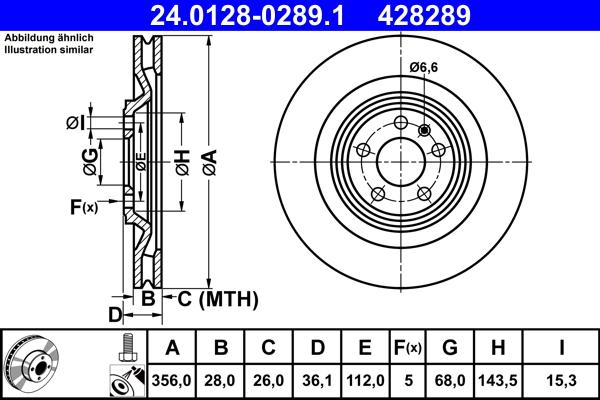 ATE 24.0128-0289.1 - Disque de frein cwaw.fr