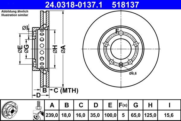 ATE 24.0318-0137.1 - Disque de frein cwaw.fr