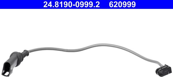 ATE 24.8190-0999.2 - Contact d'avertissement, usure des plaquettes de frein cwaw.fr