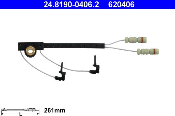 ATE 24.8190-0406.2 - Contact d'avertissement, usure des plaquettes de frein cwaw.fr