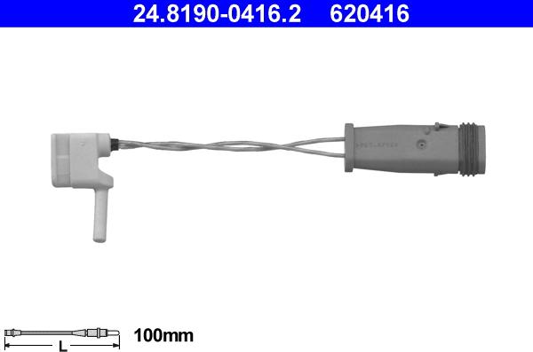 ATE 24.8190-0416.2 - Contact d'avertissement, usure des plaquettes de frein cwaw.fr