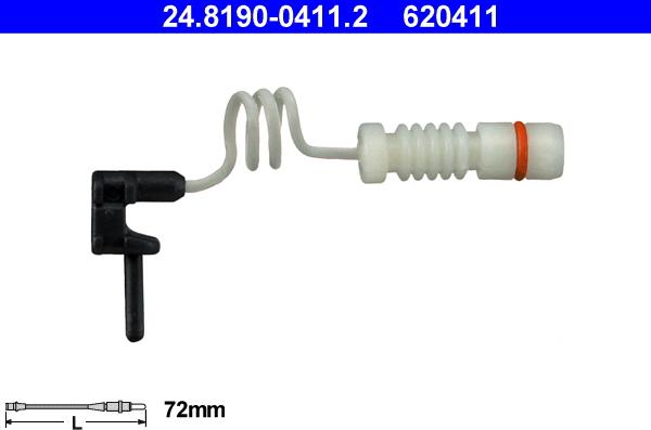 ATE 24.8190-0411.2 - Contact d'avertissement, usure des plaquettes de frein cwaw.fr