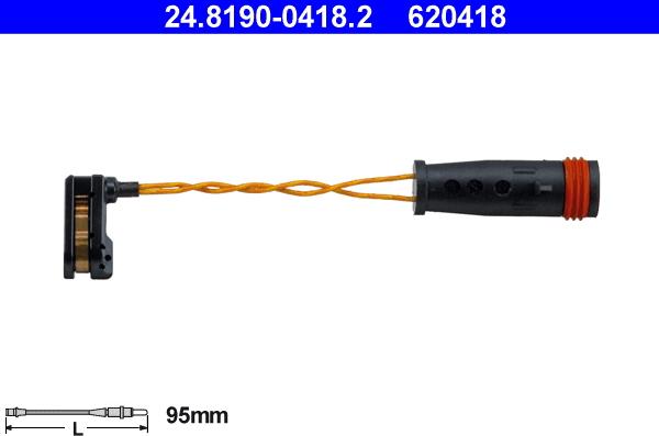 ATE 24.8190-0418.2 - Contact d'avertissement, usure des plaquettes de frein cwaw.fr