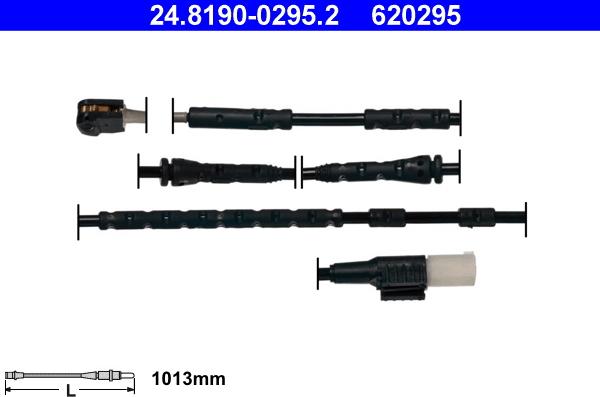 ATE 24.8190-0295.2 - Contact d'avertissement, usure des plaquettes de frein cwaw.fr