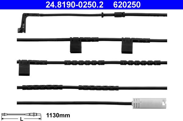 ATE 24.8190-0250.2 - Contact d'avertissement, usure des plaquettes de frein cwaw.fr