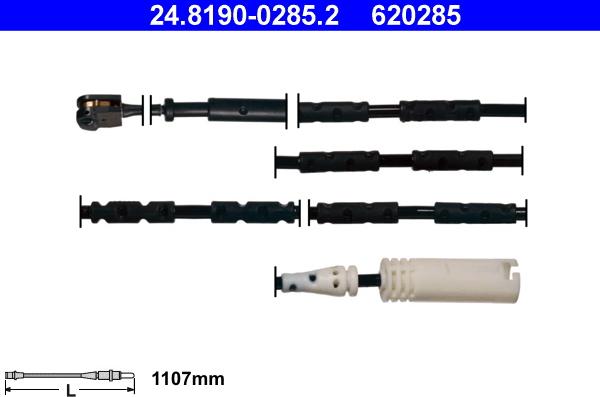 ATE 24.8190-0285.2 - Contact d'avertissement, usure des plaquettes de frein cwaw.fr