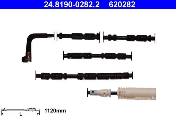 ATE 24.8190-0282.2 - Contact d'avertissement, usure des plaquettes de frein cwaw.fr