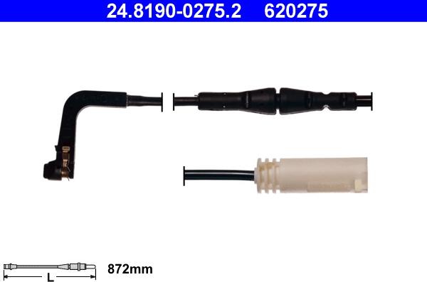 ATE 24.8190-0275.2 - Contact d'avertissement, usure des plaquettes de frein cwaw.fr