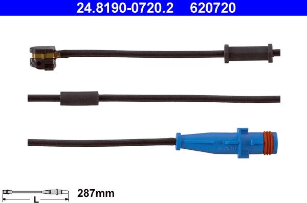 ATE 24.8190-0720.2 - Contact d'avertissement, usure des plaquettes de frein cwaw.fr