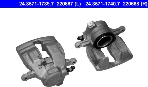 ATE 24.3571-1740.7 - Étrier de frein cwaw.fr