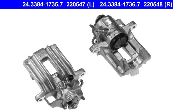 ATE 24.3384-1735.7 - Étrier de frein cwaw.fr