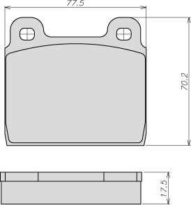 ATE-BR 8009 - Kit de plaquettes de frein, frein à disque cwaw.fr