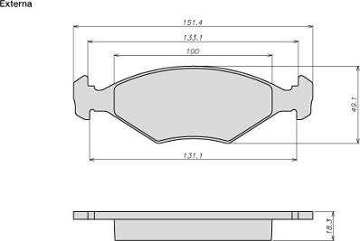 ATE-BR 8005 - Kit de plaquettes de frein, frein à disque cwaw.fr