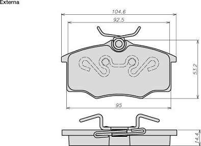 ATE-BR 8002 - Kit de plaquettes de frein, frein à disque cwaw.fr