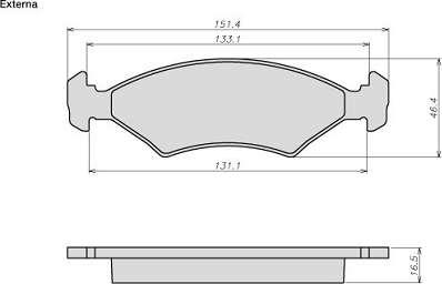 ATE-BR 8016 - Kit de plaquettes de frein, frein à disque cwaw.fr