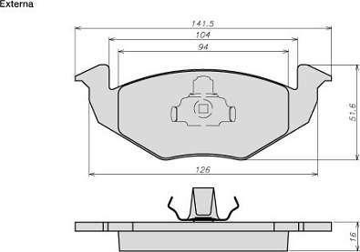 ATE-BR 8010 - Kit de plaquettes de frein, frein à disque cwaw.fr