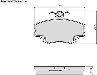 ATE-BR 8011 - Kit de plaquettes de frein, frein à disque cwaw.fr