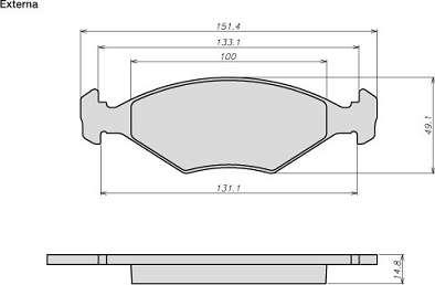 ATE-BR 8012 - Kit de plaquettes de frein, frein à disque cwaw.fr