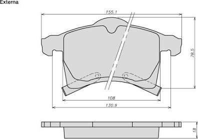 ATE-BR 8022 - Kit de plaquettes de frein, frein à disque cwaw.fr