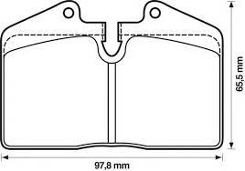 AUDI 8A0698451B - Kit de plaquettes de frein, frein à disque cwaw.fr