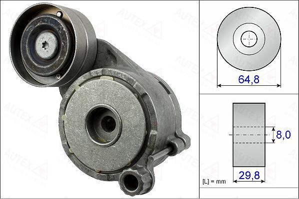 Autex 654966 - Tendeur de courroie, courroie trapézoïdale à nervures cwaw.fr