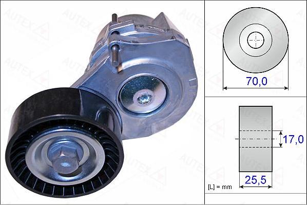 Autex 654963 - Tendeur de courroie, courroie trapézoïdale à nervures cwaw.fr