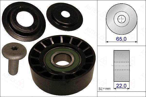 Autex 654900 - Poulie renvoi / transmission, courroie trapézoïdale à nervures cwaw.fr