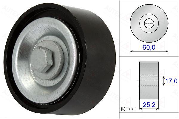 Autex 654895 - Poulie renvoi / transmission, courroie trapézoïdale à nervures cwaw.fr