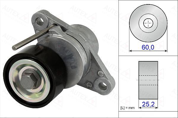 Autex 654896 - Tendeur de courroie, courroie trapézoïdale à nervures cwaw.fr