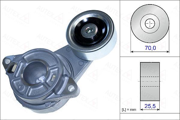 Autex 654884 - Tendeur de courroie, courroie trapézoïdale à nervures cwaw.fr