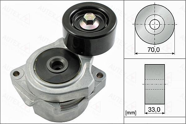 Autex 655097 - Tendeur de courroie, courroie trapézoïdale à nervures cwaw.fr