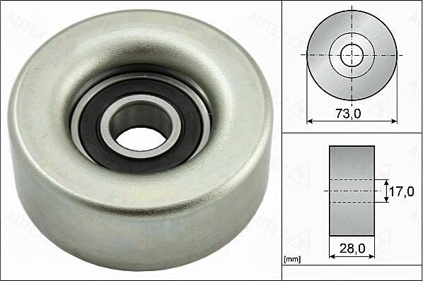 Autex 655059 - Poulie renvoi / transmission, courroie trapézoïdale à nervures cwaw.fr