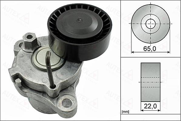 Autex 655147 - Tendeur de courroie, courroie trapézoïdale à nervures cwaw.fr