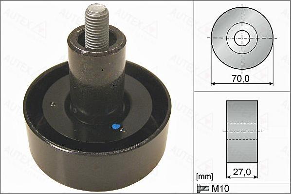 Autex 655156 - Poulie renvoi / transmission, courroie trapézoïdale à nervures cwaw.fr