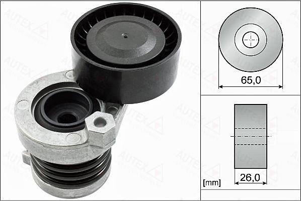 Autex 655100 - Tendeur de courroie, courroie trapézoïdale à nervures cwaw.fr