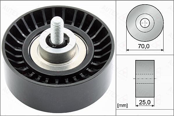 Autex 655113 - Poulie renvoi / transmission, courroie trapézoïdale à nervures cwaw.fr