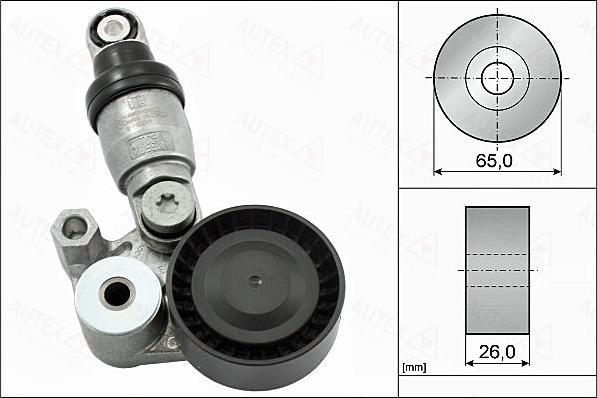 Autex 655131 - Tendeur de courroie, courroie trapézoïdale à nervures cwaw.fr