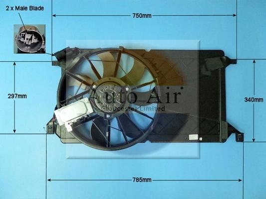 Auto Air Gloucester 05-1152 - Moteur électrique, ventilateur pour radiateurs cwaw.fr