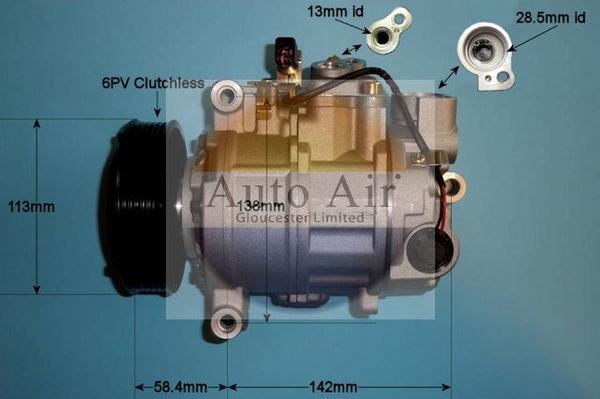 Auto Air Gloucester 14-9691P - Compresseur, climatisation cwaw.fr