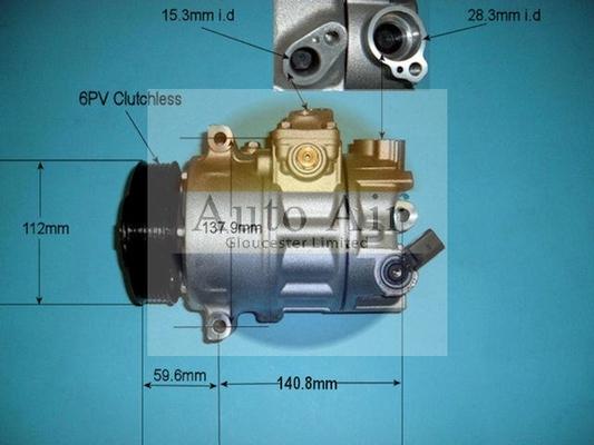 Auto Air Gloucester 14-9698P - Compresseur, climatisation cwaw.fr