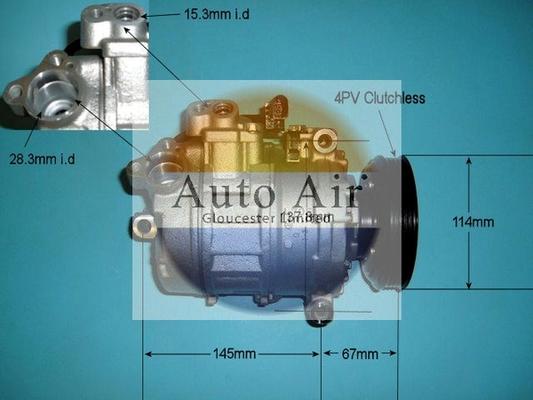 Auto Air Gloucester 14-9697P - Compresseur, climatisation cwaw.fr