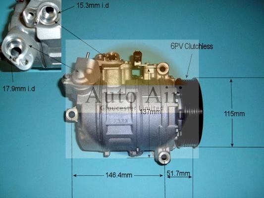 Auto Air Gloucester 14-9644 - Compresseur, climatisation cwaw.fr