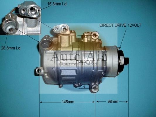 Auto Air Gloucester 14-9646 - Compresseur, climatisation cwaw.fr