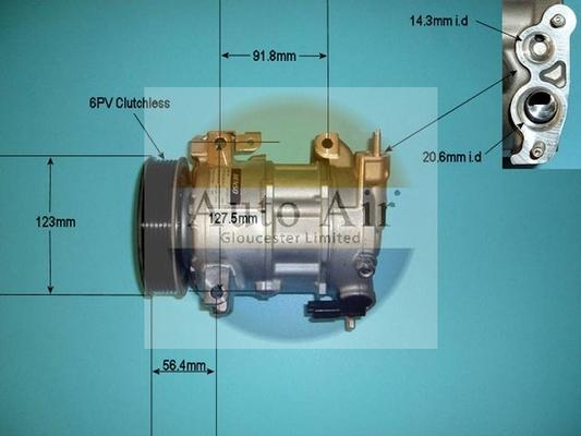 Auto Air Gloucester 14-9641 - Compresseur, climatisation cwaw.fr