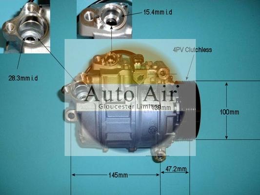 Auto Air Gloucester 14-9643 - Compresseur, climatisation cwaw.fr