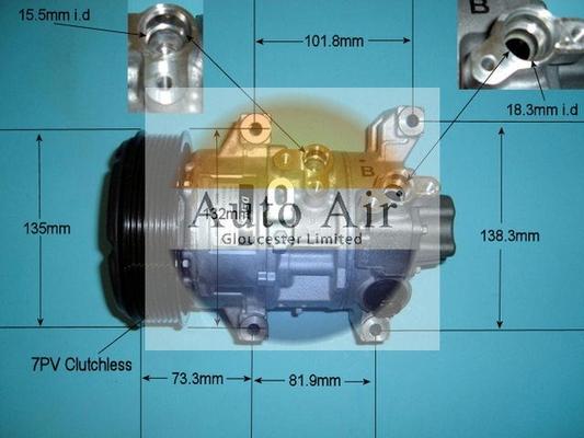 Auto Air Gloucester 14-9669 - Compresseur, climatisation cwaw.fr